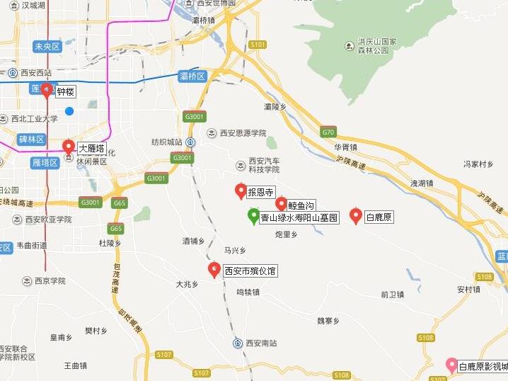 西安壽陽(yáng)山墓園交通